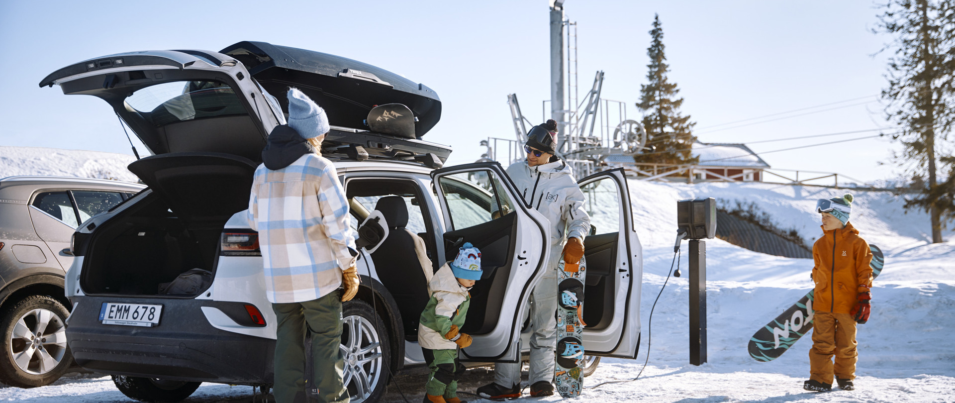 Electric car charging in public environments